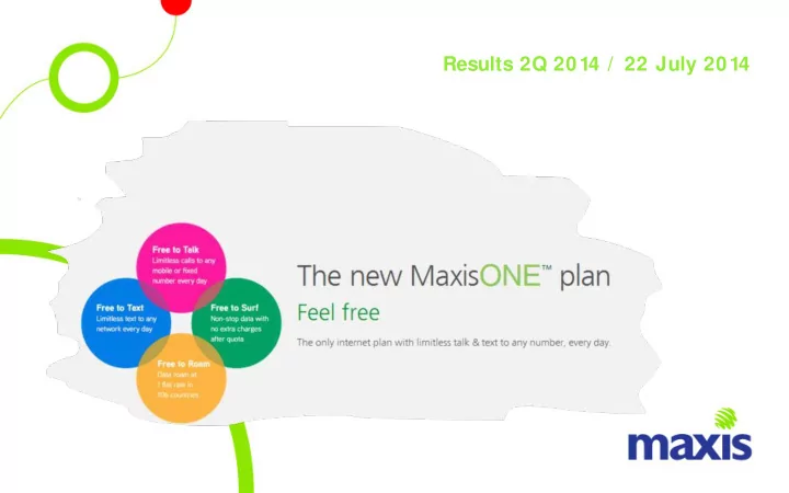results 2q 2014 22 july 2014