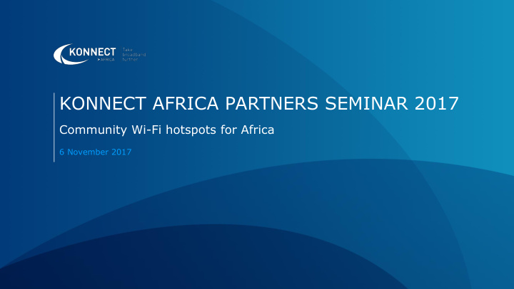 konnect africa partners seminar 2017