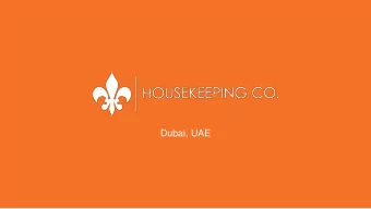 Dubai, UAE Current and Future Skills of Foreign Domestic Workers  &amp; The Changing Needs of