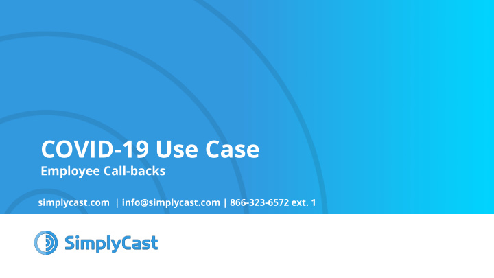 covid 19 use case