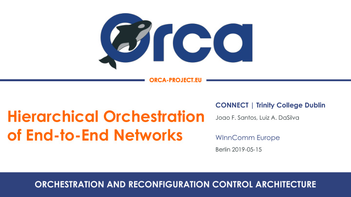 hierarchical orchestration