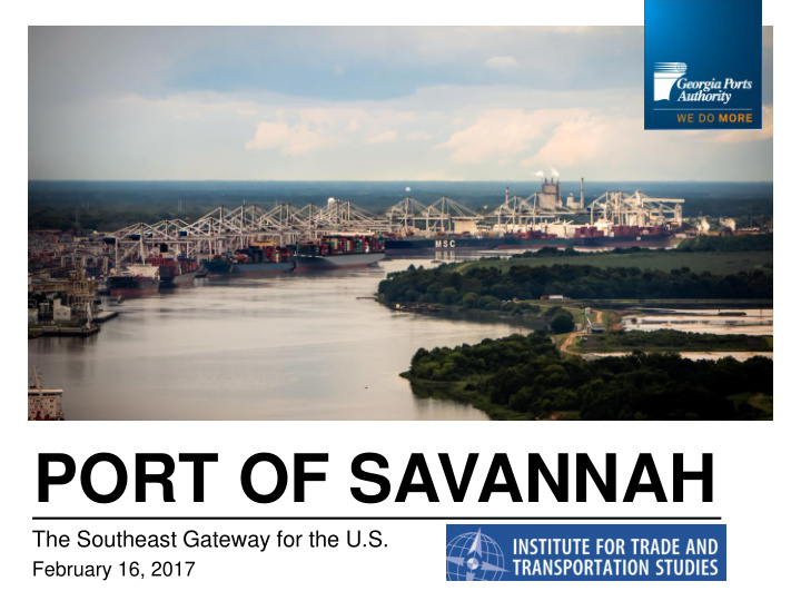 port of savannah
