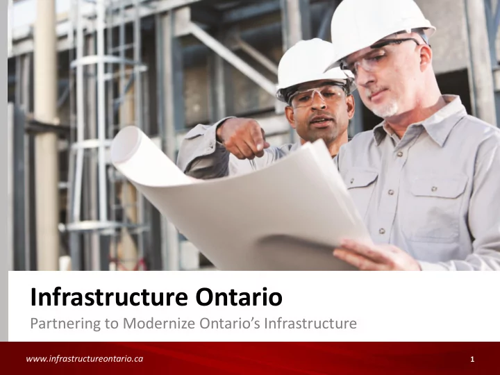 infrastructure ontario