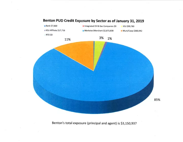 benton pud credit exposure by sector as of january gt zotg