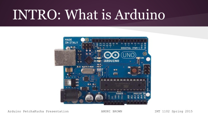 intro what is arduino