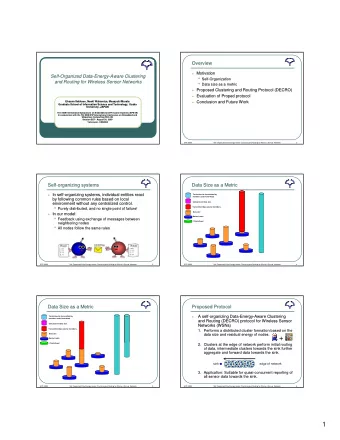 +  Normal node  Clusterhead  2.  2. Clusters at the edge of network perform initial routing