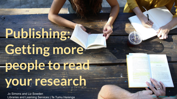 publishing getting more people to read your research