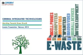 Safe Harbor This presentation and the accompanying slides (the Presentation), which have been