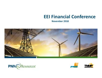 EEI Financial Conference  November 2018  Contact Information and Safe Harbor Statement  Investor