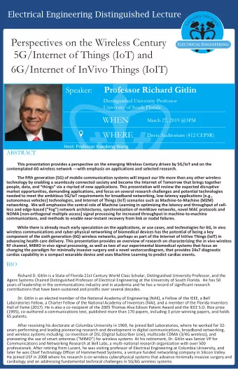 Perspectives on the Wireless Century  5G/Internet of Things (IoT) and  6G/Internet of InVivo Things