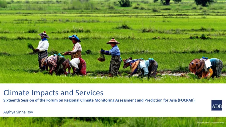 climate impacts and services
