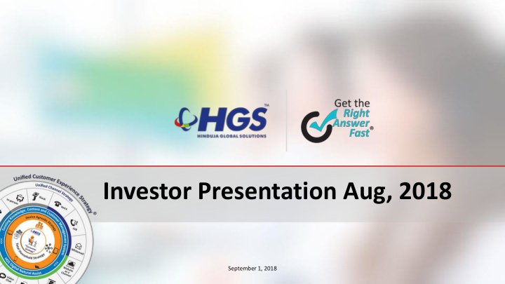 investor presentation aug 2018