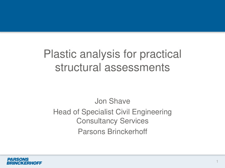 structural assessments