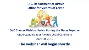 The webinar will begin shortly.  Team of Presenters  Joel Hall  Bethany Case  Brian Sass-Hurst