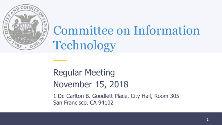 committee on information