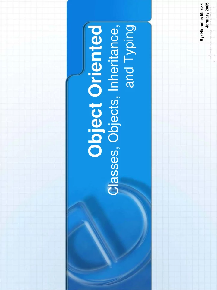 object oriented