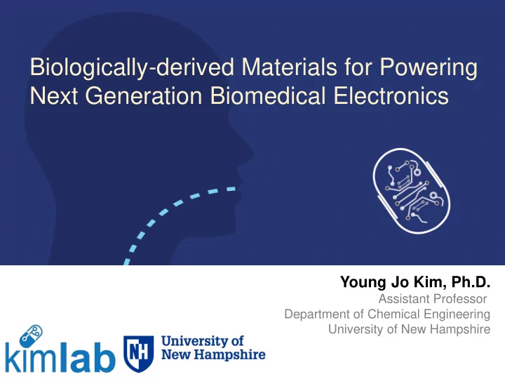 next generation biomedical electronics