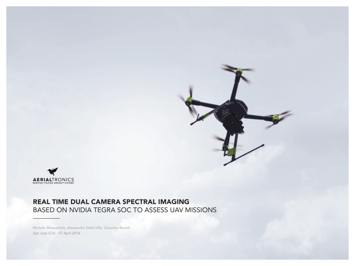 real time dual camera spectral imaging based on nvidia