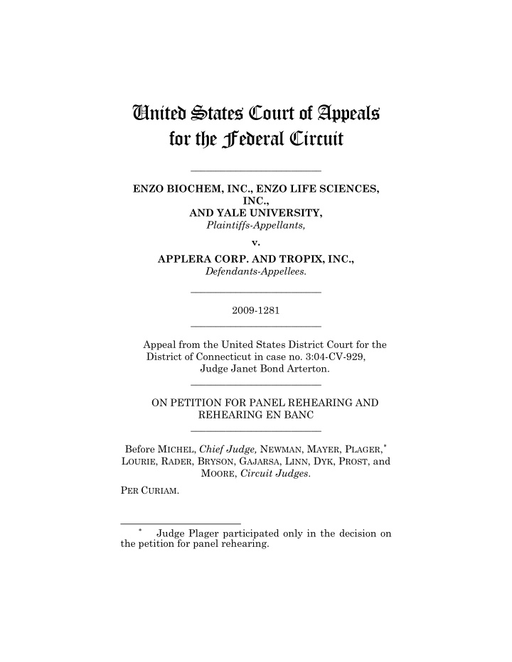 united states court of appeals for the federal circuit