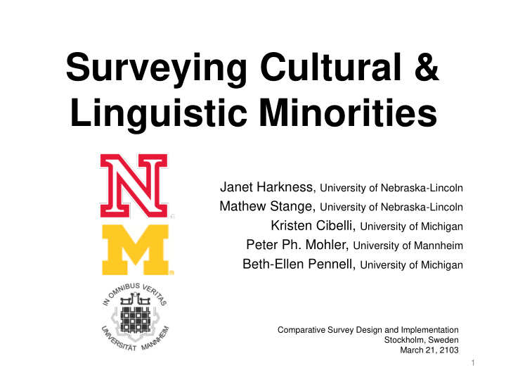 linguistic minorities