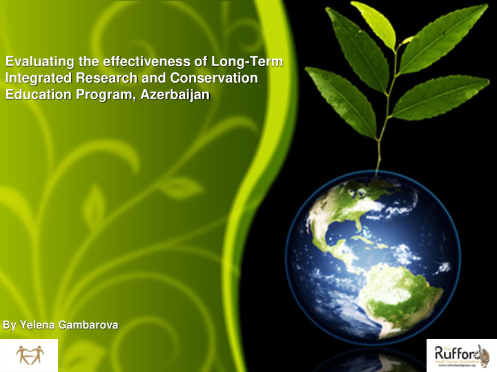 integrated research and conservation