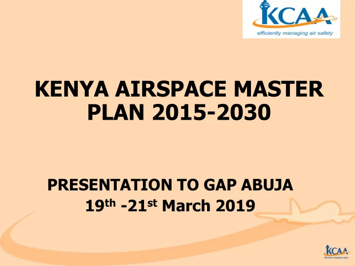 kenya airspace master