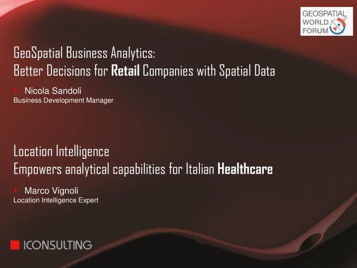 geospatial business analytics better decisions for retail