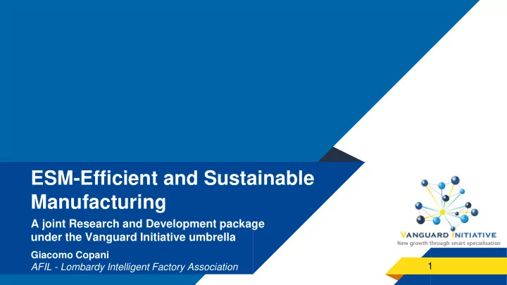 manufacturing