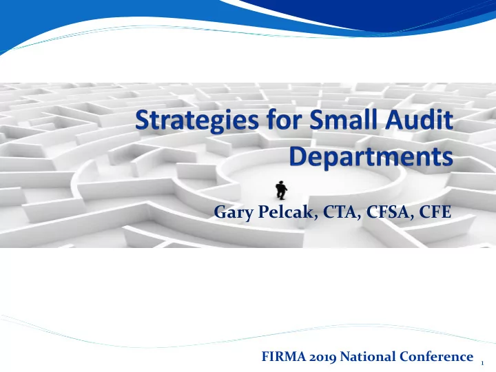 gary pelcak cta cfsa cfe