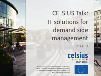 Today we would like to give you an overview of   Status quo residential building stock in