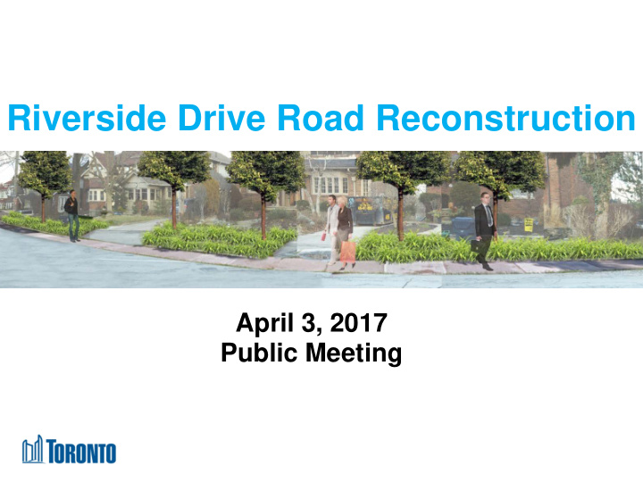 riverside drive road reconstruction