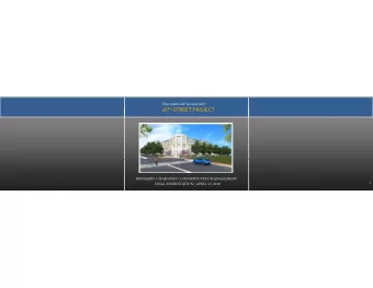 26 TH STREET PROJECT  BENJAMIN J. MAHONEY | CONSTRUCTION MANAGEMENT  1  FINAL PRESENTATION | APRIL