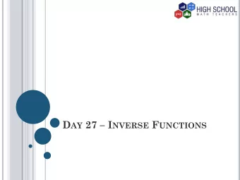 Opposite  Backwards  Undo T HE A LGORITHM  Starting with a number, add 5 to it