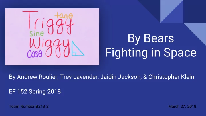 by bears fighting in space