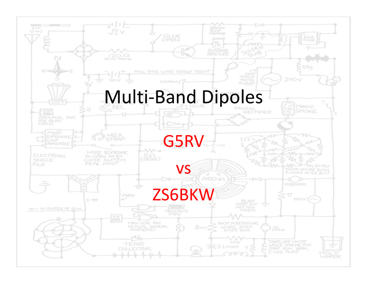 multi band dipoles