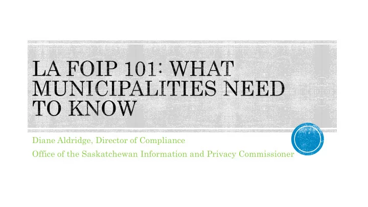 diane aldridge director of compliance office of the