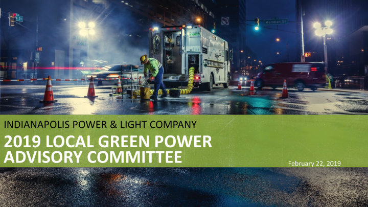 2019 local green power advisory committee