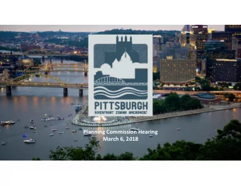 Planning Commission Hearing March 6, 2018  1  Agenda Information and Clarification regarding