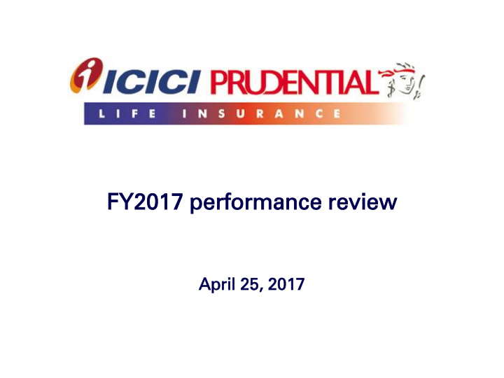 fy2 y2017 017 perfo forma rmance nce review iew