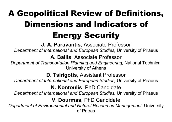 a geopolitical review of definitions dimensions and