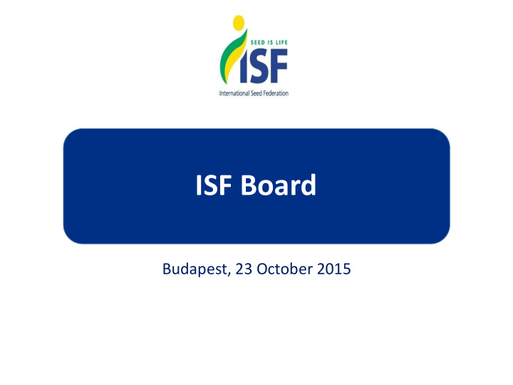 isf board