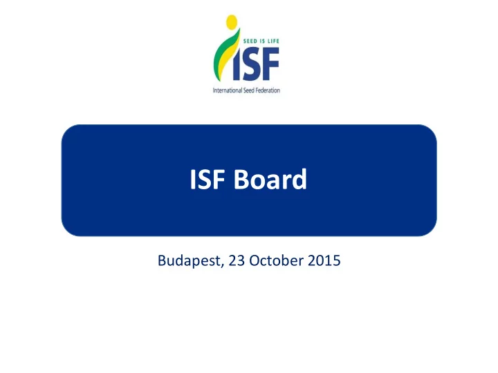 isf board