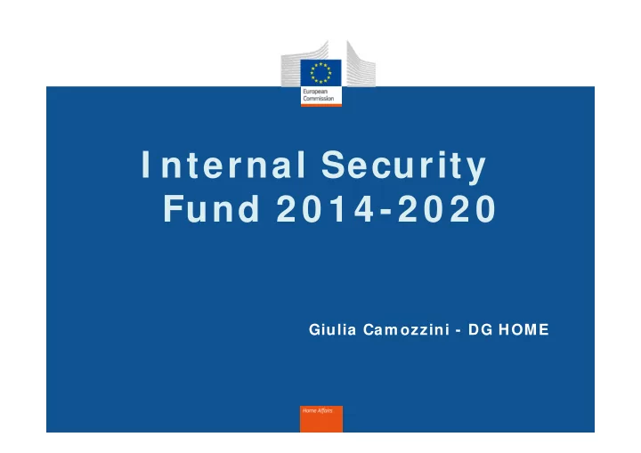 i nternal security fund 2 0 1 4 2 0 2 0