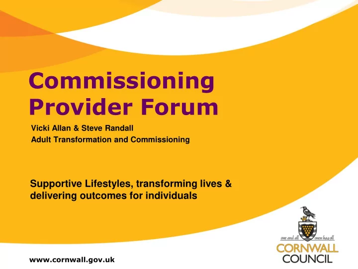 provider forum