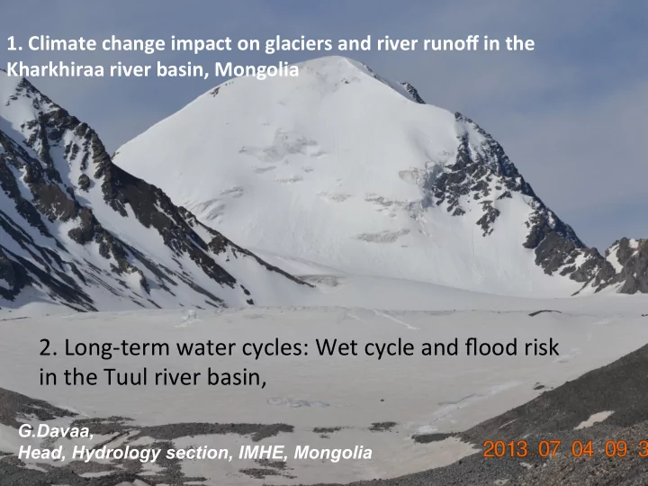 2 long term water cycles wet cycle and flood risk in the