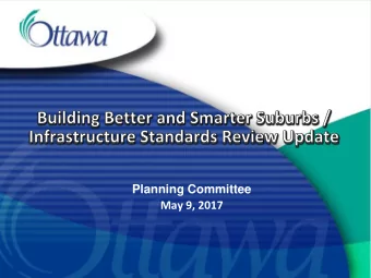 Planning Committee  May 9, 2017  Evolution of Suburban Development  Older Suburbs  Newer Suburbs