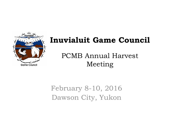 inuvialuit game council