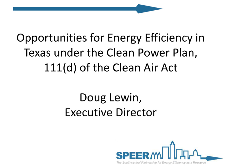 opportunities for energy efficiency in texas under the
