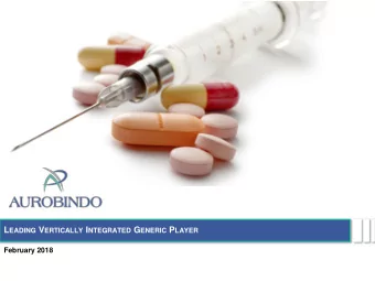 Disclaimer This presentation contains statements that constitute forward looking statements