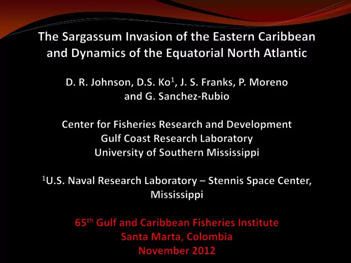 backtracked sargassum movements from landfall locations